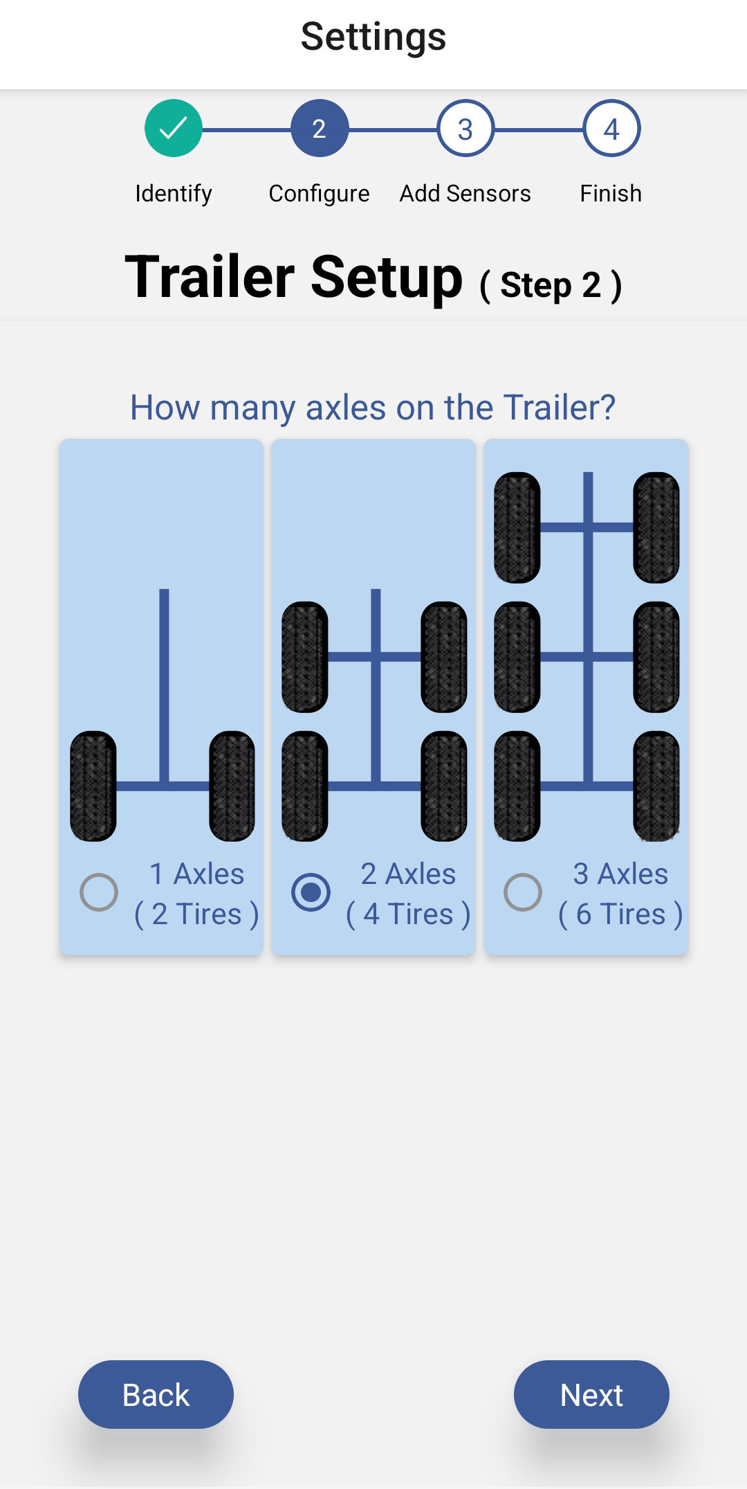 JaycoToad SetupWizard - Choose 1-3 axle Jayco Trailer