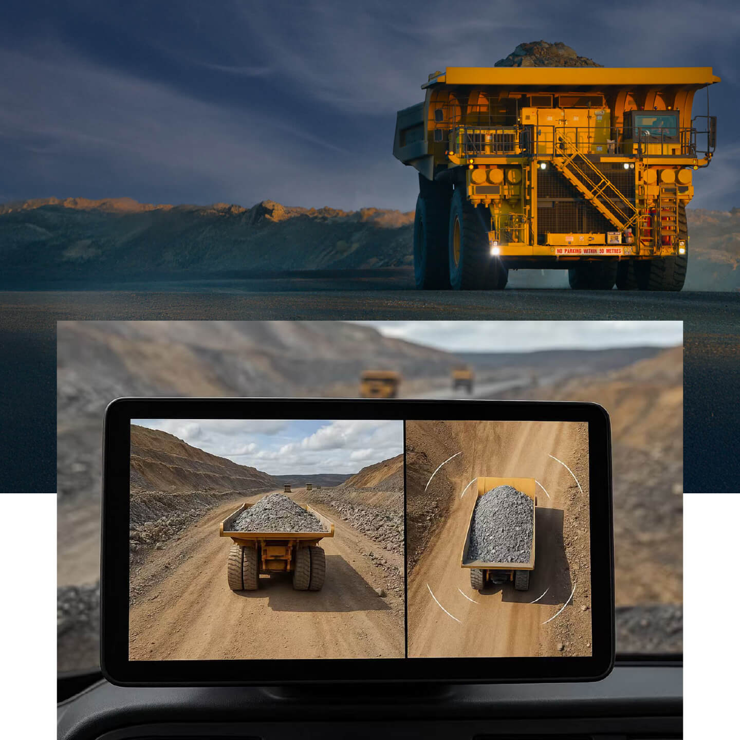 transport truck with a focus on tires